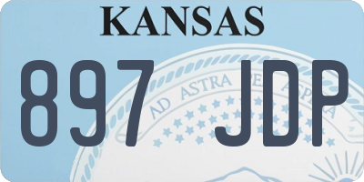 KS license plate 897JDP