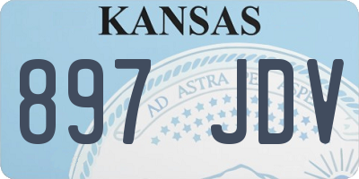 KS license plate 897JDV