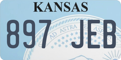 KS license plate 897JEB