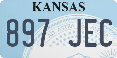 KS license plate 897JEC