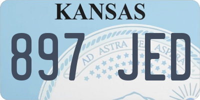 KS license plate 897JED