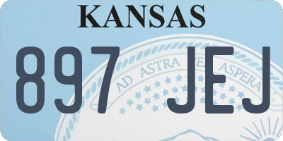 KS license plate 897JEJ