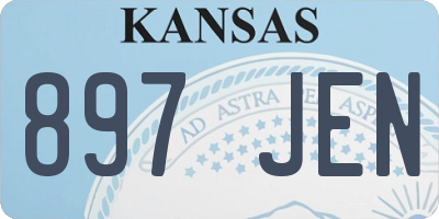 KS license plate 897JEN