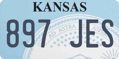 KS license plate 897JES