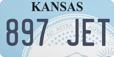 KS license plate 897JET