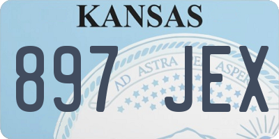 KS license plate 897JEX