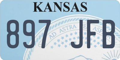 KS license plate 897JFB