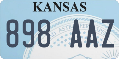 KS license plate 898AAZ
