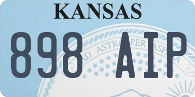 KS license plate 898AIP