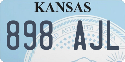 KS license plate 898AJL