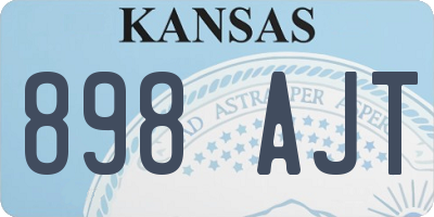 KS license plate 898AJT