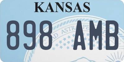 KS license plate 898AMB