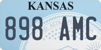 KS license plate 898AMC