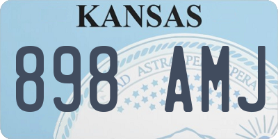KS license plate 898AMJ
