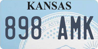KS license plate 898AMK