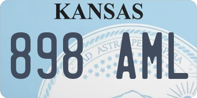 KS license plate 898AML