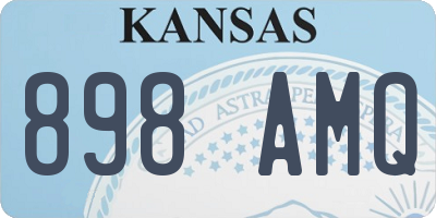 KS license plate 898AMQ