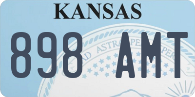 KS license plate 898AMT