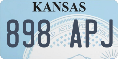 KS license plate 898APJ