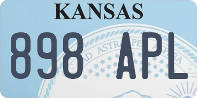KS license plate 898APL