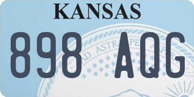 KS license plate 898AQG