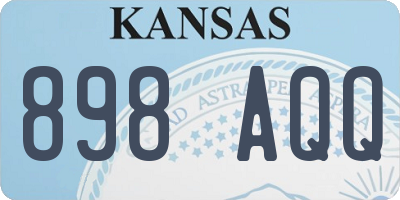 KS license plate 898AQQ