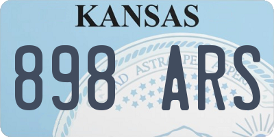 KS license plate 898ARS