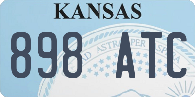 KS license plate 898ATC