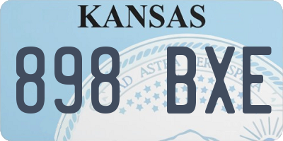 KS license plate 898BXE