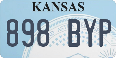 KS license plate 898BYP