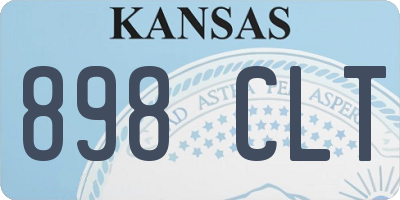 KS license plate 898CLT