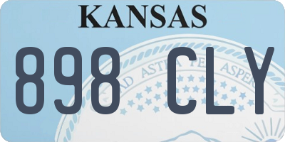 KS license plate 898CLY