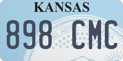 KS license plate 898CMC