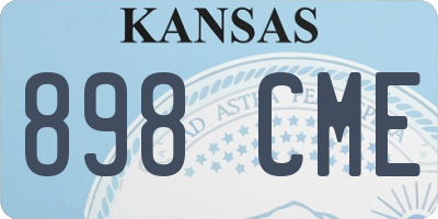 KS license plate 898CME