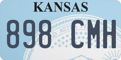 KS license plate 898CMH