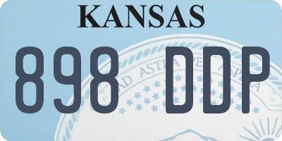 KS license plate 898DDP