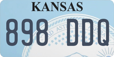 KS license plate 898DDQ