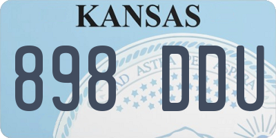 KS license plate 898DDU