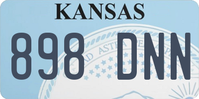 KS license plate 898DNN