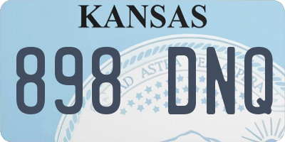 KS license plate 898DNQ