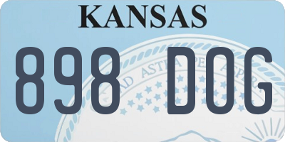KS license plate 898DOG