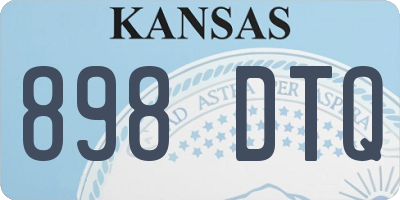 KS license plate 898DTQ