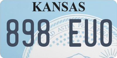 KS license plate 898EUO