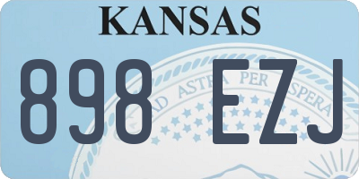 KS license plate 898EZJ