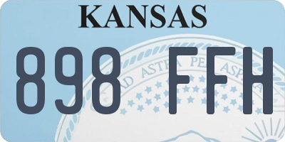 KS license plate 898FFH