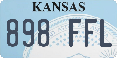 KS license plate 898FFL
