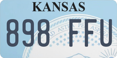 KS license plate 898FFU