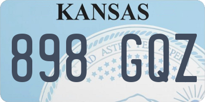 KS license plate 898GQZ
