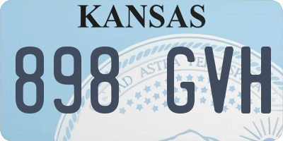 KS license plate 898GVH