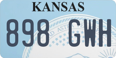 KS license plate 898GWH
